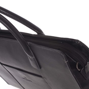 Dámska kabelka čierna kožená - Hexagona 462698