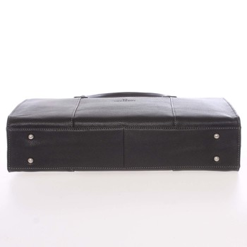 Dámska kabelka čierna kožená - Hexagona 462698