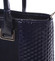 Dámska hladká tmavomodrá kabelka so vzorom - Annie Claire 7081