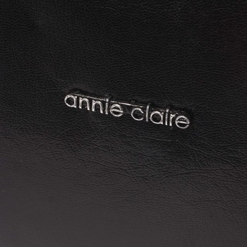 Dámska hladká čierna kabelka so vzorom - Annie Claire 7081