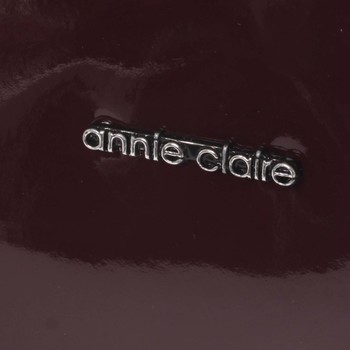 Dámska hladká vínová kabelka so vzorom - Annie Claire 7081