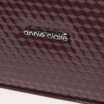 Luxusná vínová vzorovaná kabelka do ruky - Annie Claire 6000