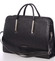 Luxusná čierna vzorovaná kabelka do ruky - Annie Claire 6000