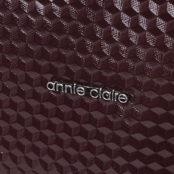 Atraktívna vínová dámska kabelka cez rameno - Annie Claire 5081