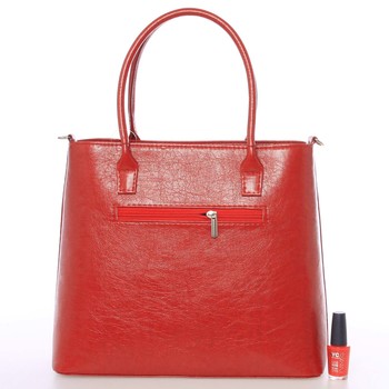 Dámska hladká červená kabelka so vzorom - Annie Claire 7081