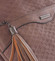 Dámska vzorovaná crossbody kabelka tmavo piesková - Silvia Rosa Scylla