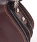 Malá hnedá hladká crossbody kožená kabelka - ItalY EmZoya
