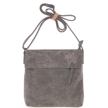 Dámska prvotriedna crossbody kabelka sivá - Piace Molto Tanda