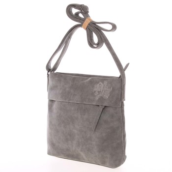 Dámska prvotriedna crossbody kabelka sivá - Piace Molto Tanda