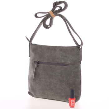 Dámska prvotriedna crossbody kabelka sivá - Piace Molto Tanda