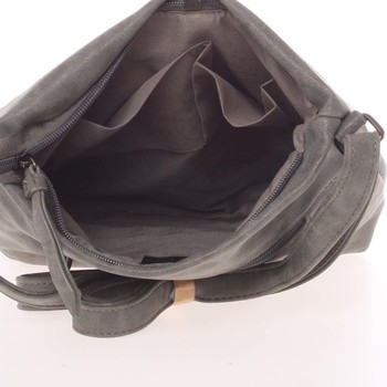 Dámska prvotriedna crossbody kabelka sivá - Piace Molto Tanda