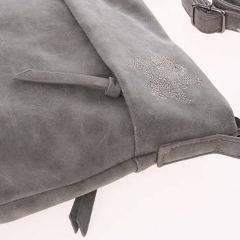 Dámska prvotriedna crossbody kabelka sivá - Piace Molto Tanda