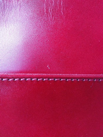 Červená kožená kabelka cez plece ItalY Lydia