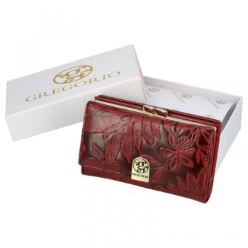 Dámska kožená peňaženka červená - Gregorio Christell