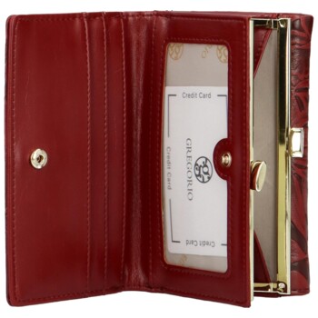 Dámska kožená peňaženka červená - Gregorio Christell
