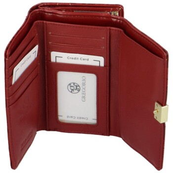Dámska kožená peňaženka červená - Gregorio Christell
