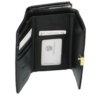 Dámska kožená peňaženka čierna - Gregorio Christell