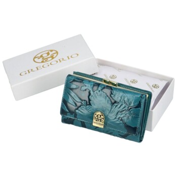 Dámska kožená peňaženka modrá - Gregorio Christell
