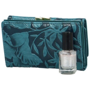 Dámska kožená peňaženka modrá - Gregorio Christell