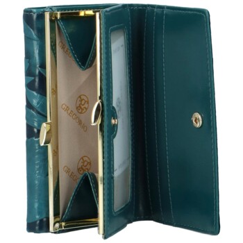 Dámska kožená peňaženka modrá - Gregorio Christell