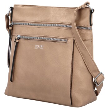 Dámska crossbody kabelka taupe - Coveri Daleina