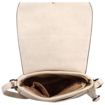 Dámska crossbody kabelka krémovo béžová - Firenze Maiami