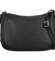 Dámska kožená kabelka cez plece čierna - Hexagona Chanel
