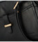 Dámska kožená crossbody kabelka čierna - Hexagona Dornie