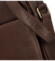 Pánska kožená taška cez rameno tmavo hnedá - SendiDesign Kartol