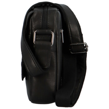 Pánska kožená crossbody taška čierna - SendiDesign Loges