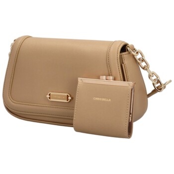 Dámska crossbody kabelka béžová - Chrisbella Ariel