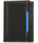 Pánska kožená peňaženka čierno/modrá - Diviley Farrons