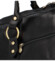Cestovná kožená taška čierna - Delami Ofelie