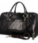 Cestovná kožená taška čierna - Delami Ofelie