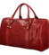 Cestovná kožená taška červená - Delami Ofelie