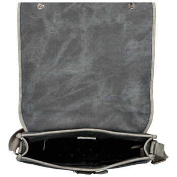 Veľká čierna moderná taška na notebook - Lee Cooper Aesculapius