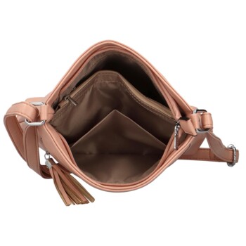 Dámska crossbody kabelka ružová - Silvia Rosa Sizotha