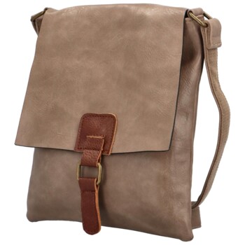 Dámska crossbody kabelka svetlohnedá - Paolo bags Siwon
