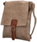 Dámska crossbody kabelka svetlohnedá - Paolo bags Siwon