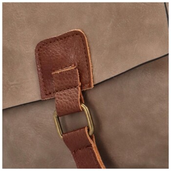 Dámska crossbody kabelka svetlohnedá - Paolo bags Siwon