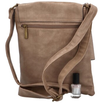 Dámska crossbody kabelka svetlohnedá - Paolo bags Siwon