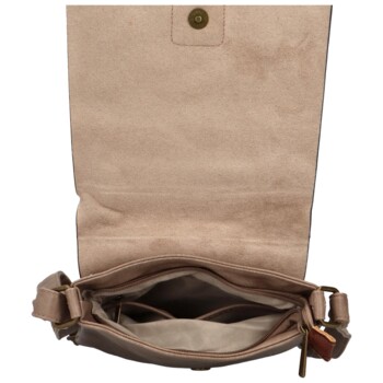 Dámska crossbody kabelka svetlohnedá - Paolo bags Siwon