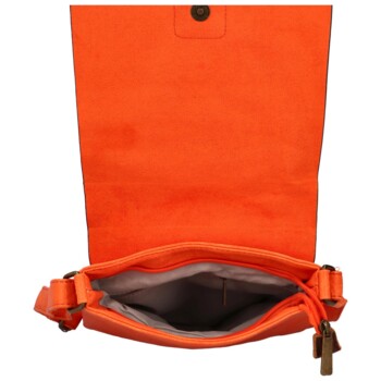 Dámska crossbody kabelka oranžová - Paolo bags Siwon