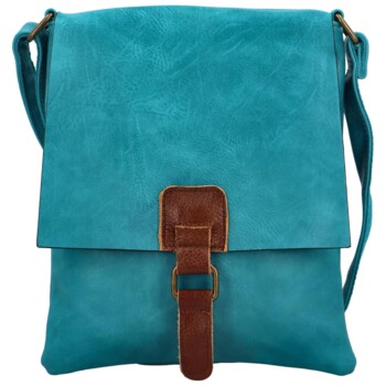 Dámska crossbody kabelka tyrkysová - Paolo bags Siwon
