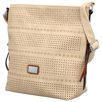 Dámska crossbody kabelka béžová- Firenze Erchisa