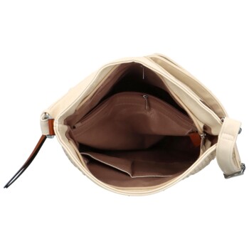 Dámska crossbody kabelka krémová - Firenze Erchisa