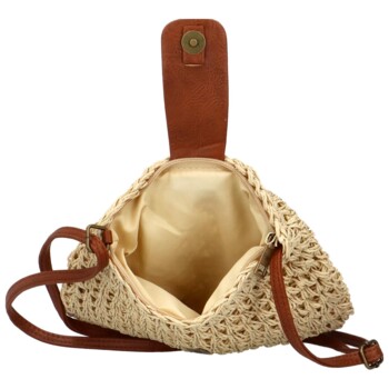 Dámska crossbody kabelka béžová - Firenze Falci