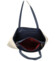 Dámska kabelka na rameno 2v1 krémovo/modrá- Herisson Hilaria