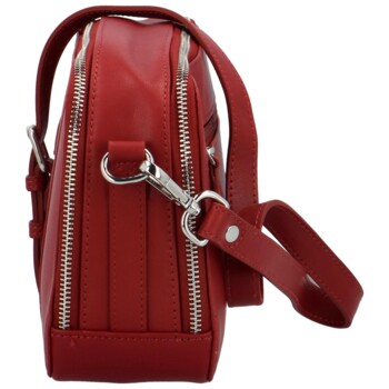 Dámska kožená crossbody kabelka červená - Katana Kimmy