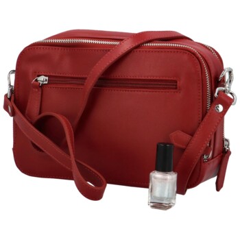 Dámska kožená crossbody kabelka červená - Katana Kimmy
